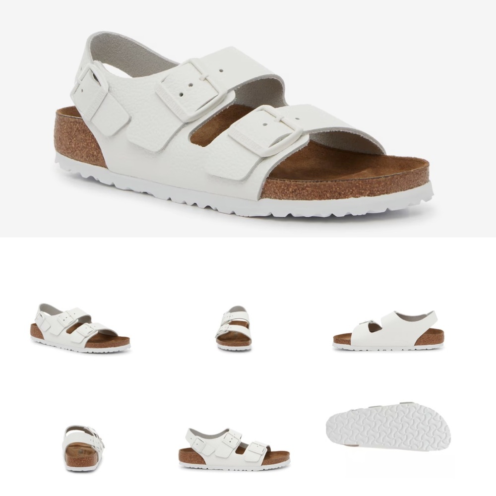 NWB Birkenstock Milano Sandal in White